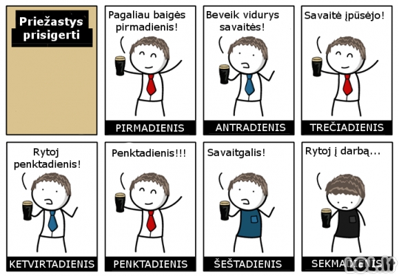 Visada yra priežastis išgerti..:D